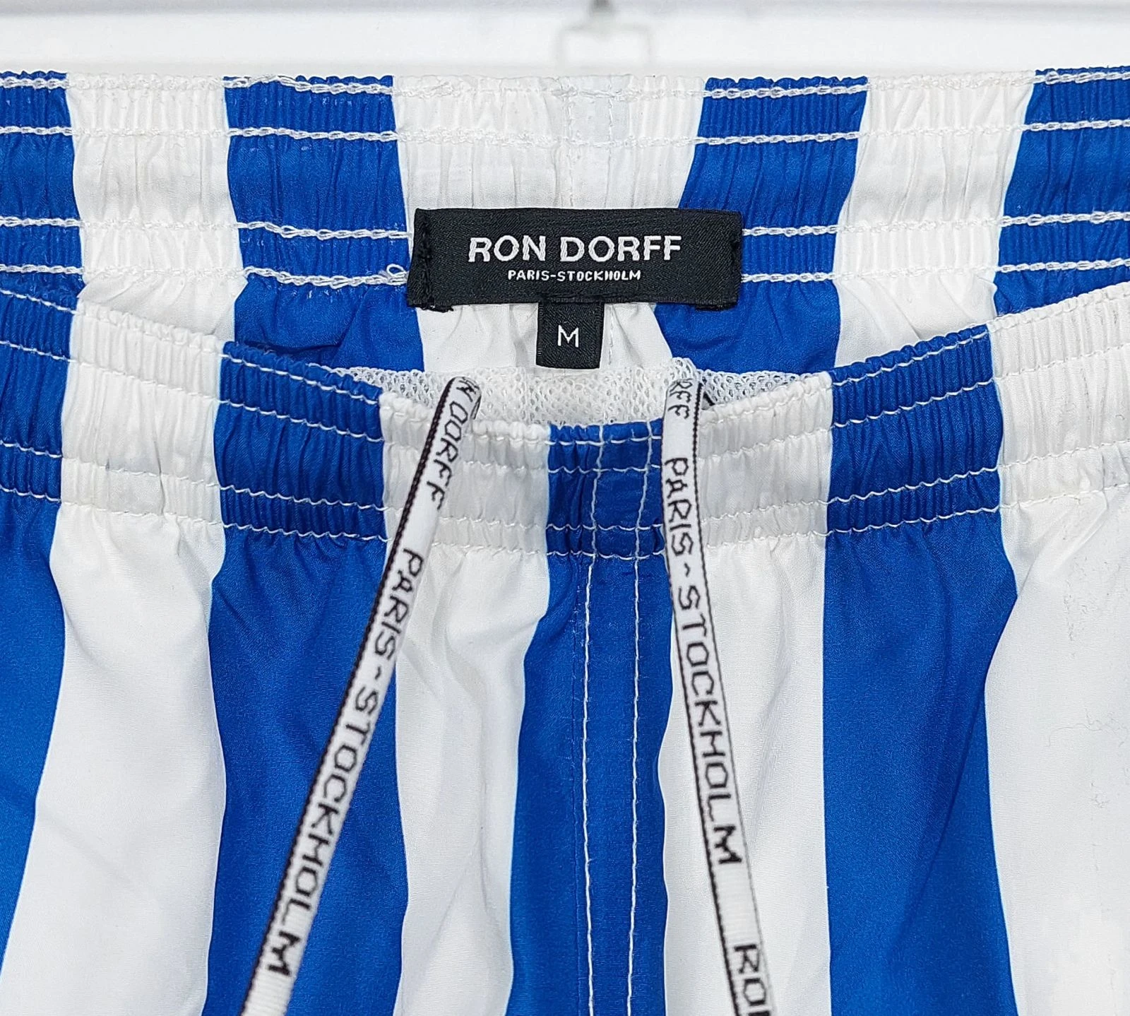 Bañador Ron Dorff con rayas verticales - blanco / azul M – photo 2